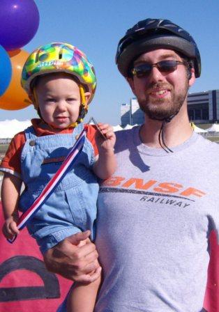 William and me after the 2008 Tour de Cure